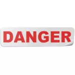 Immagine vettoriale etichetta di pericolo