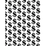Dollar symbol seamless pattern