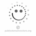 Smiley with dots vector