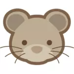 Japanese Dou Shou Qi rat vector clip art