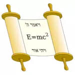 Tora Scroll with Einstein equation vector