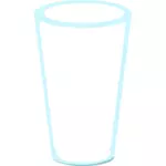 Úzké sklenice vektorové ilustrace