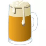 Vektor-Bild von einem Glas Bier