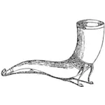Drinking horn vector drawing