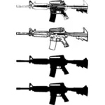 Vier geweren