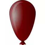 Vektor menggambar balon merah berbentuk telur