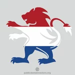 Nederländska flaggan lejon