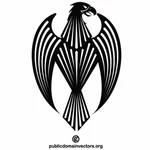Eagle heraldinen logokonsepti