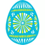 蓝色的复活节彩蛋矢量图