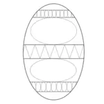 Boş Paskalya yumurtası vektör görüntü