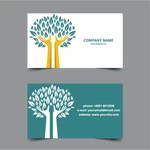 Ecology motif business cards