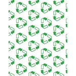 Opakovaný vzorek symbolu recyklace