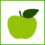 Ekologiczne jabłko wektor ikona