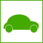 Electric car icon vector clip art
