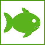 Eco ryba wektor ikona