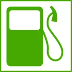 Eco brandstof vector pictogram