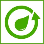 Eco air daur ulang vektor icon