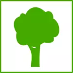 Ikona wektor drzewo eko