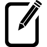 Edit icon for computer OS vector image