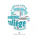 Word cloud for college and education