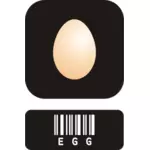 Vektorgrafik med ägg-ikonen