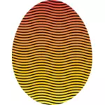 Huevo de Pascua en colores vibrantes vector imagen