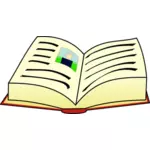 Открытая книга клип искусства вектор