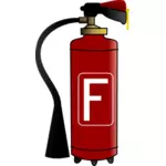 Red fire extinguisher drawing