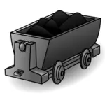 Coal lorry vector graphics