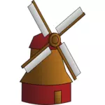 एक windmill के सदिश ग्राफिक्स