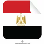 Klister märke med Egyptens flagga