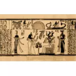 Egyptisk konst vägg