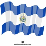El Salvadors nationella flagga