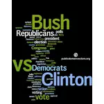 Americké volby 2016 vektorové pozadí