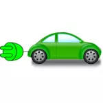 Image clipart vecteur voiture électrique