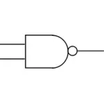 Vector miniaturi de simbol de electronice logica 
