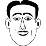 Illustrazione vettoriale di caricatura uomo