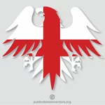 English flag heraldic eagle