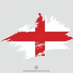 Angielski flaga paint stroke