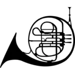 Französisches Horn-Musikinstrument
