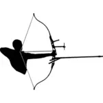 Gráficos vetoriais de pictograma archer