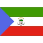 Grafika wektorowa flaga Gwinei Równikowej