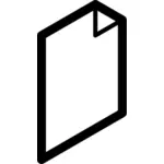Illustration vectorielle de l'icône de fichier de travail incliné
