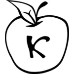 Grafika wektorowa znaku apple Eris