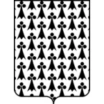 Imagem de contorno de escudo com padrão