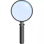 Серый увеличительное стекло векторное изображение