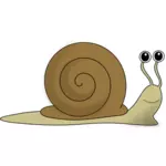 Vector image of brown snail