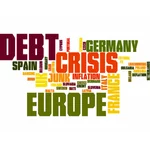 Europäischen Schulden-Krise-Vektor