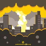 Explosion i staden