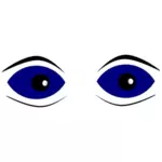 Глаза крупным планом векторное изображение